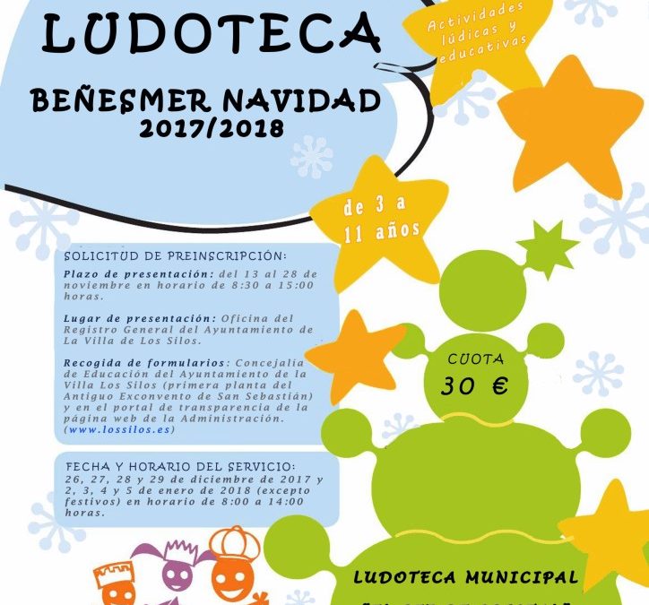 Ludoteca Beñesmer Navidad 2017/2018